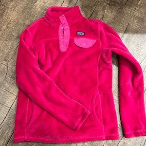 Hot pink Patagonia girls jacket